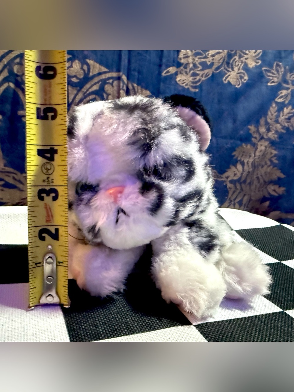 Tyco 1992 Kitty Kitty Kitten Spotted Purring Jungle Cat Rare Vintage Plush - Picture 2 of 9